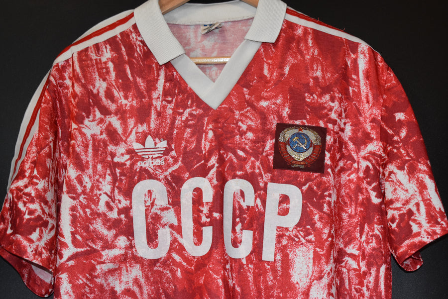 USSR SOVIET UNION 1989-1991 ORIGINAL JERSEY SIZE L (VERY GOOD)